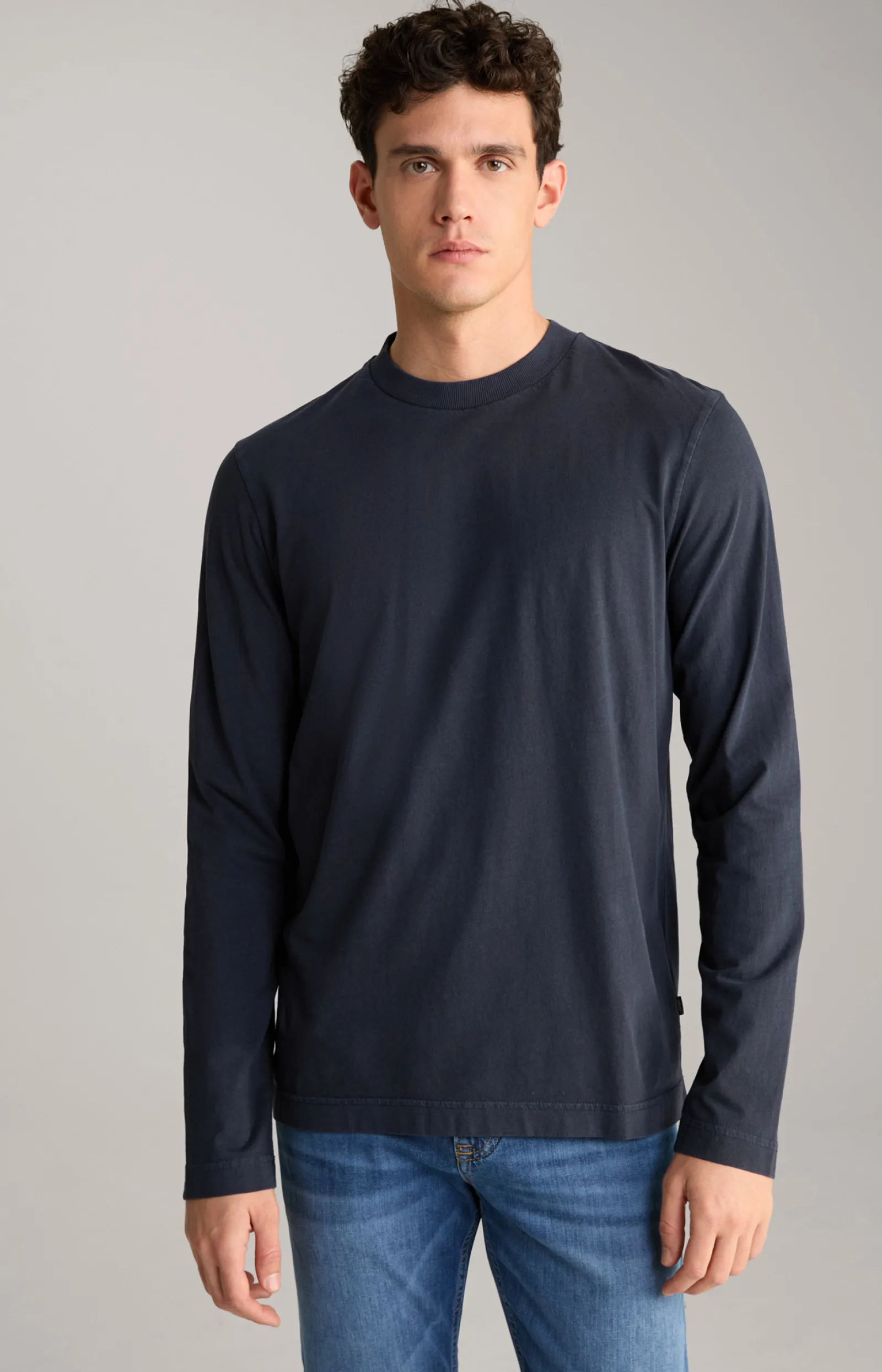 JOOP! T-Shirts&Sweats | Bekleidung*Baumwoll-Langarmshirt Carlito in Navy