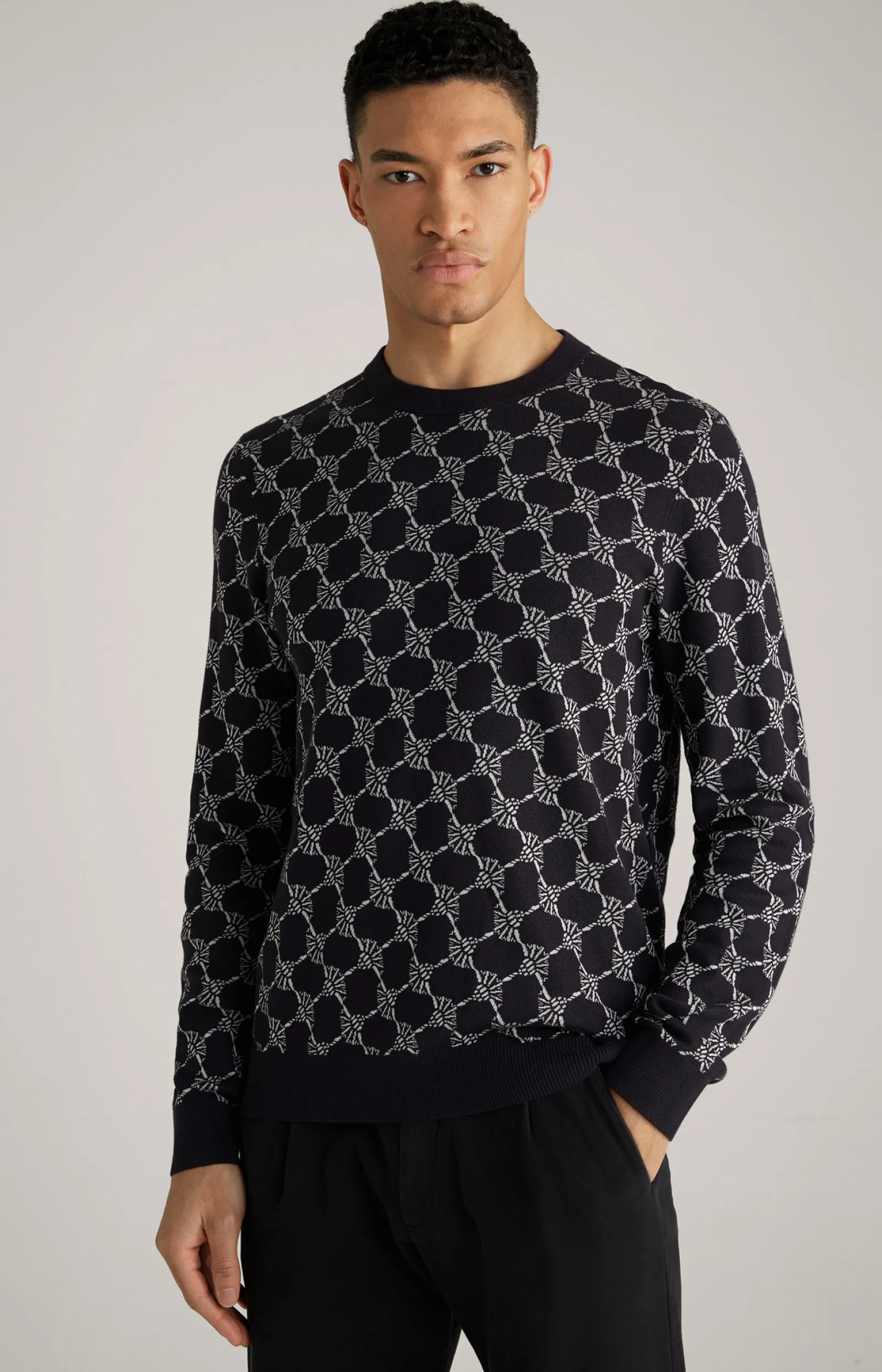 JOOP! Strick | Bekleidung*Cornflower-Pullover Ravon in gemustert