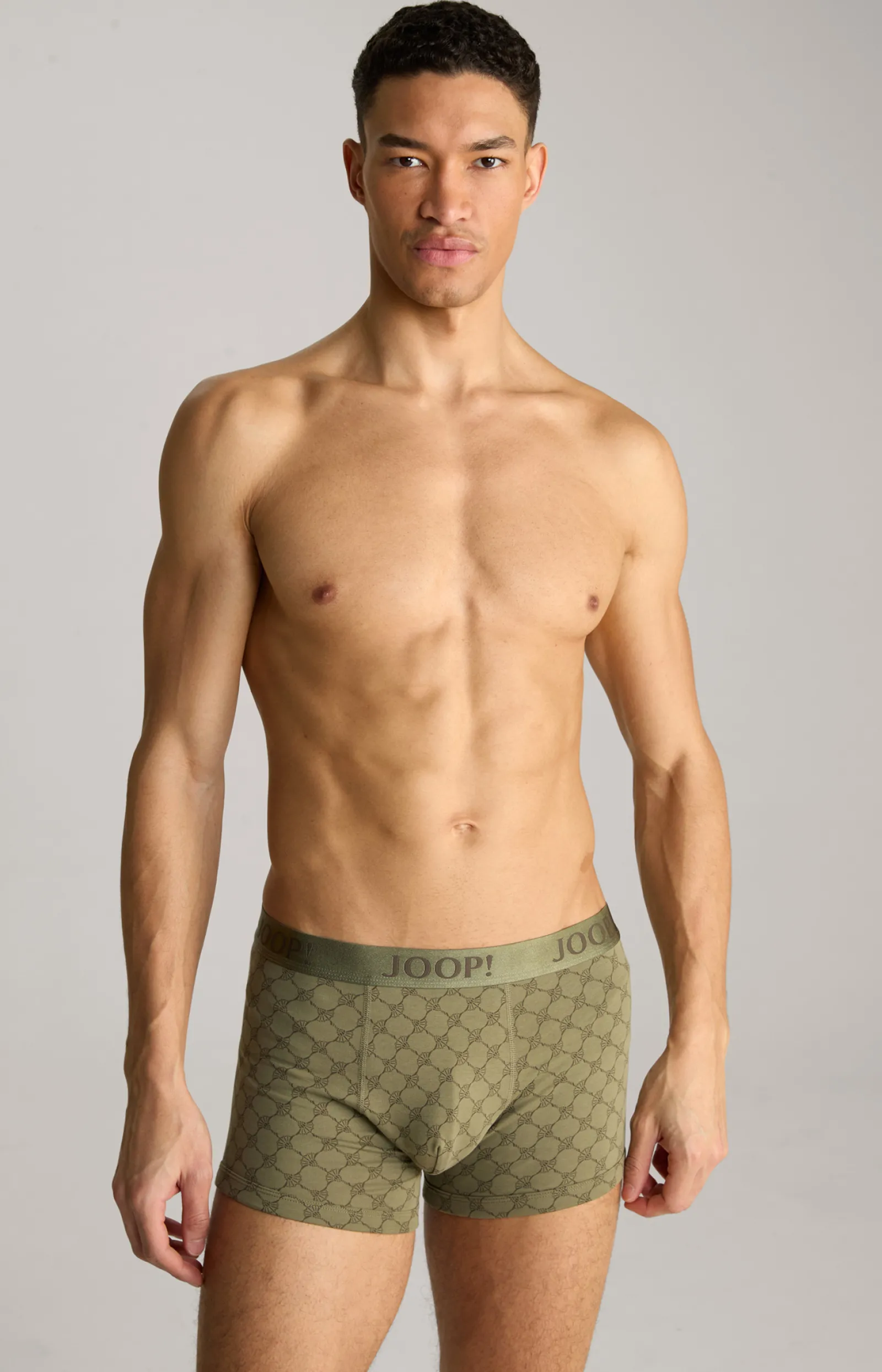 JOOP! Unterwäsche&Loungewear*3-er Pack Boxer in Oliv/Weiß/Blau gemustert