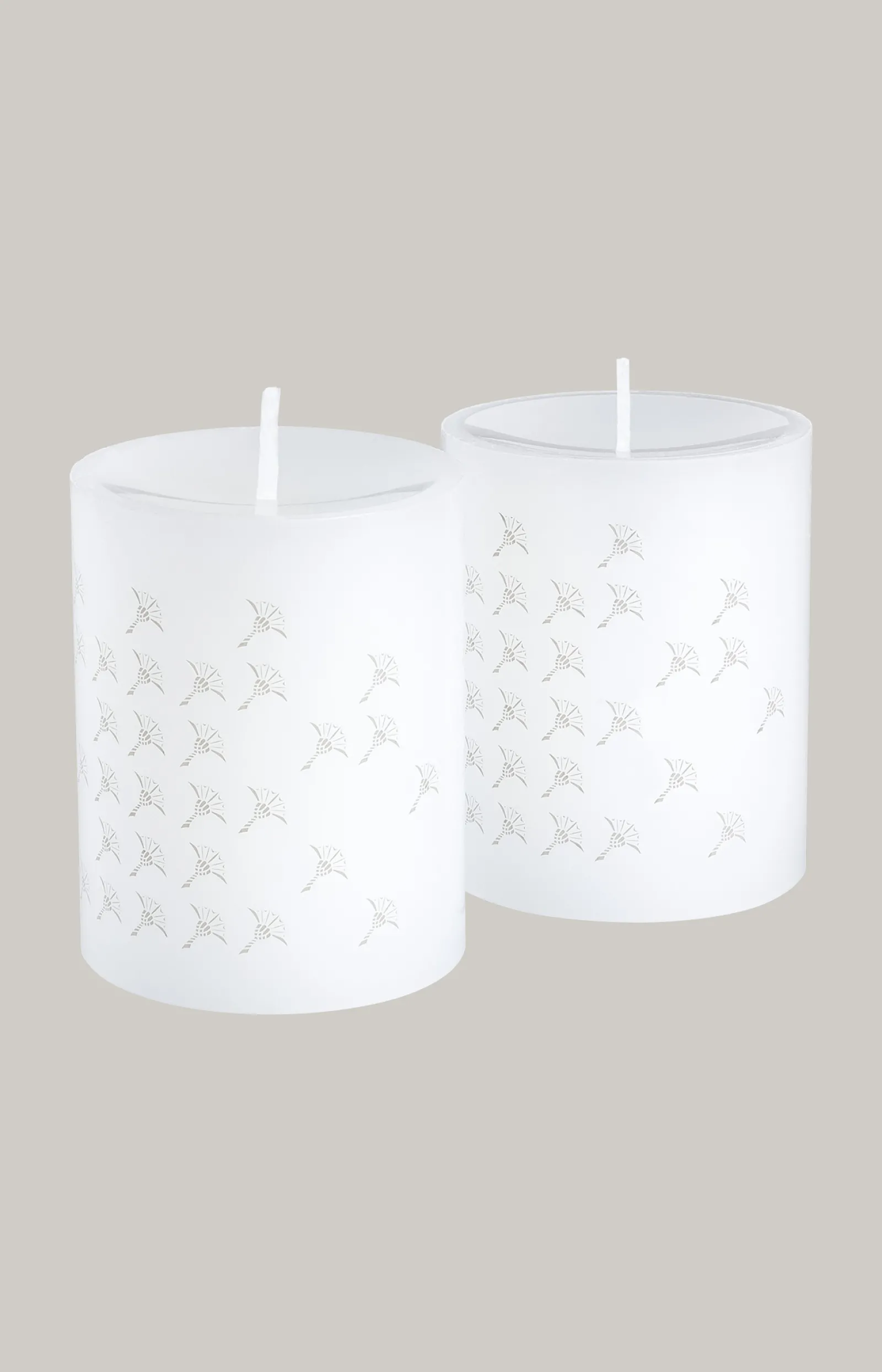 JOOP! Wohn-Accessoires | Kerzen & Kerzenhalter*FADED CORNFLOWER Stumpenkerze in - 2er Set, 10 cm Höhe