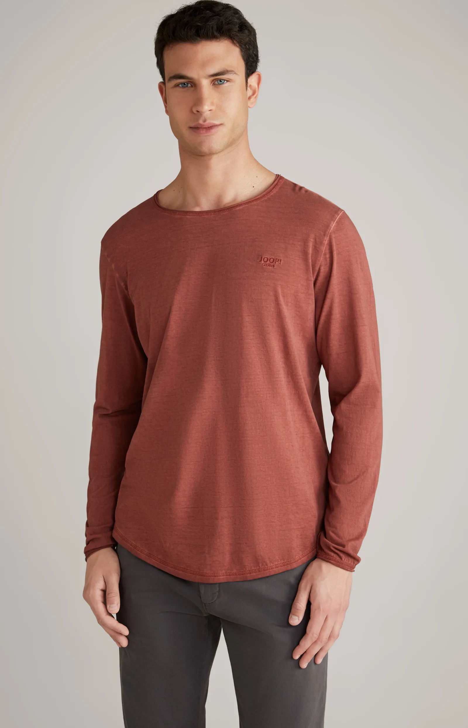 JOOP! T-Shirts&Sweats*Longsleeve Carlos in rot meliert