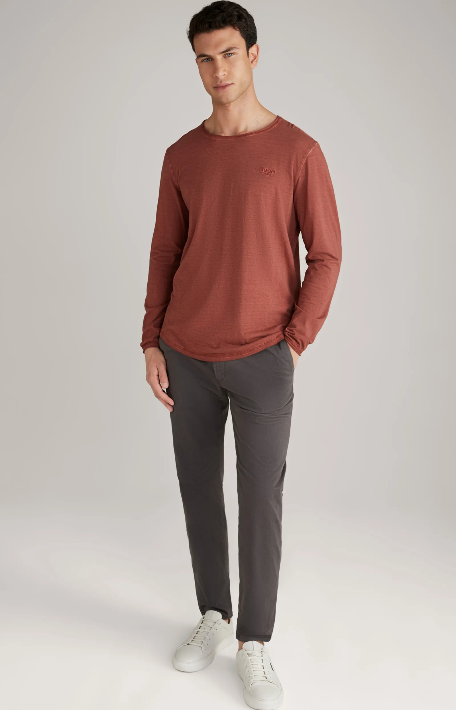 JOOP! T-Shirts&Sweats*Longsleeve Carlos in rot meliert