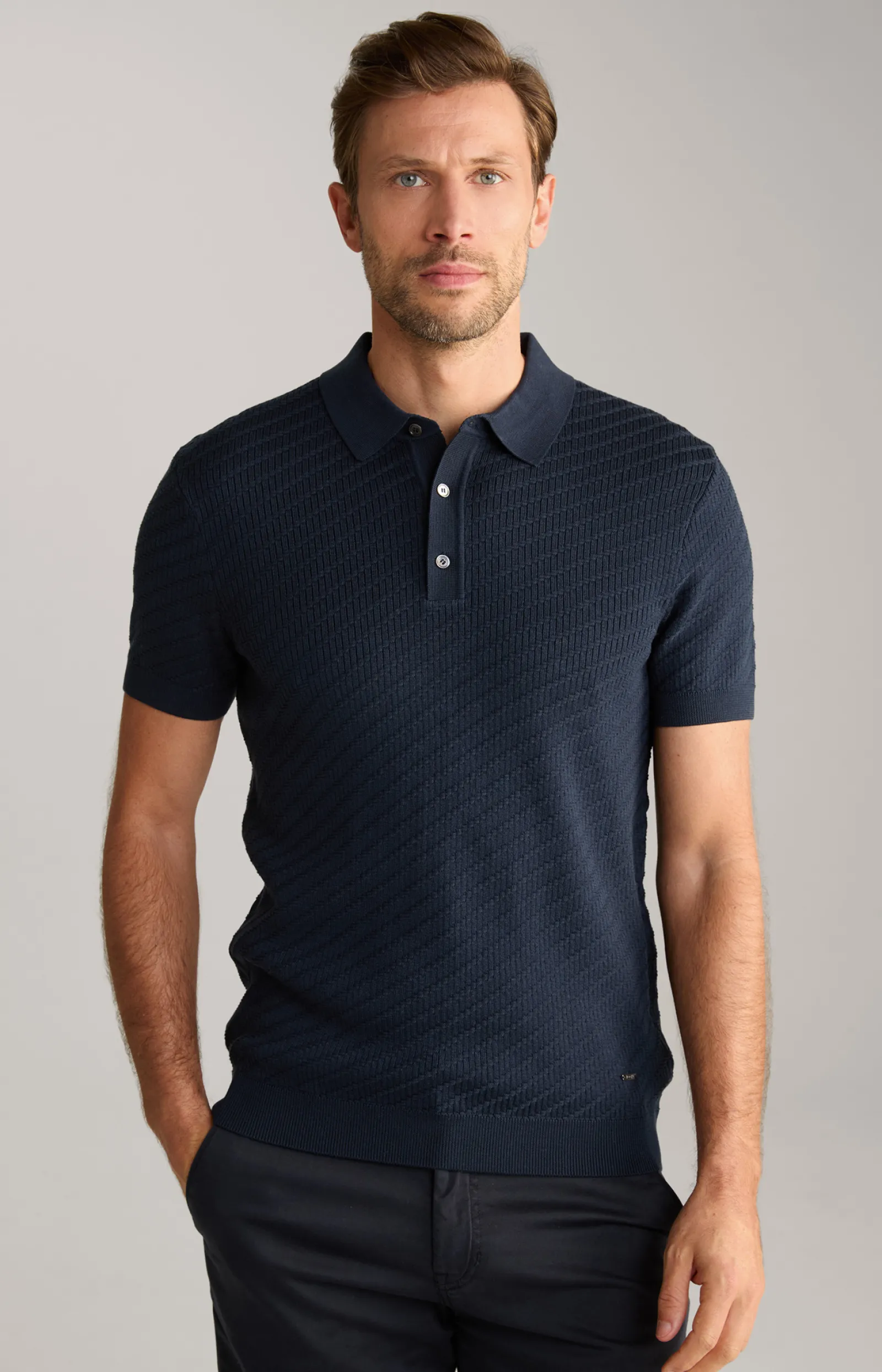 JOOP! Poloshirts | Bekleidung*Strick-Poloshirt Maurice in Navy