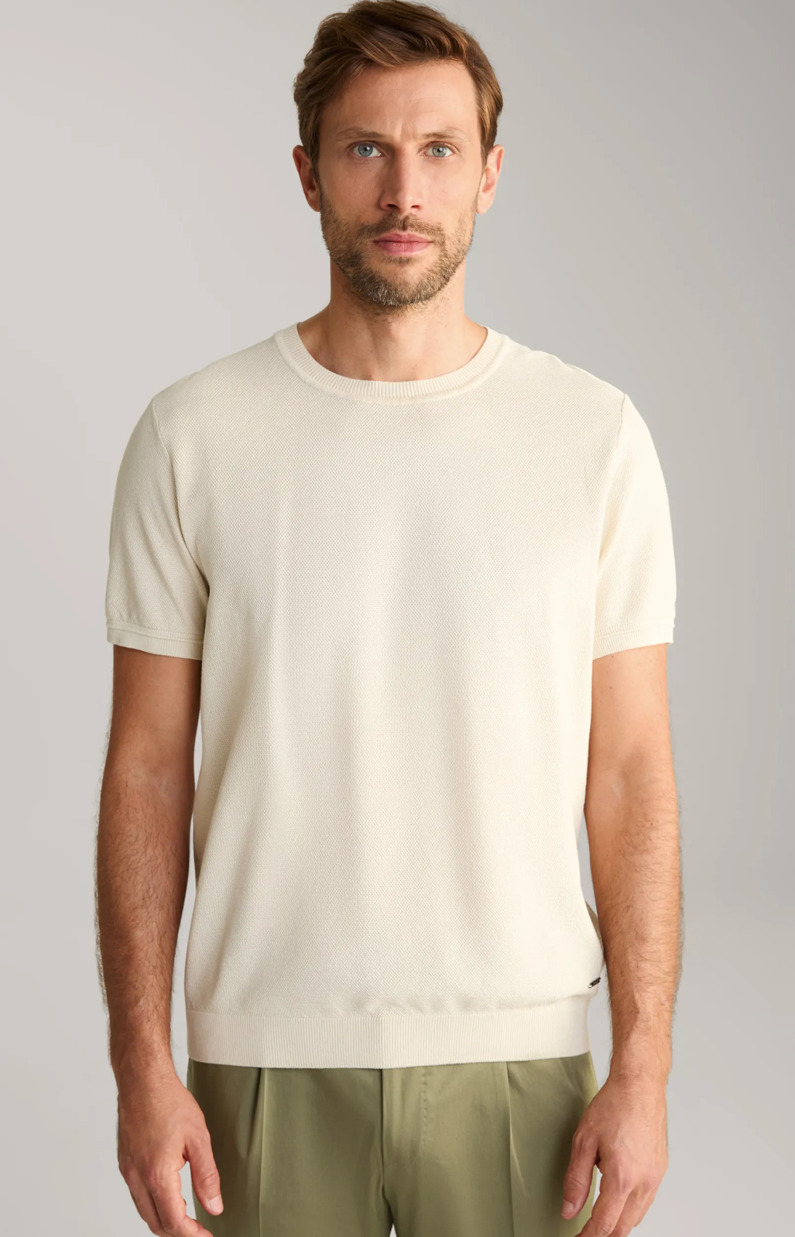 JOOP! T-Shirts&Sweats | Bekleidung*Strick-Shirt Valdrio in Natural